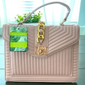 Badgley Mischka Vegan Leather Nude Purse